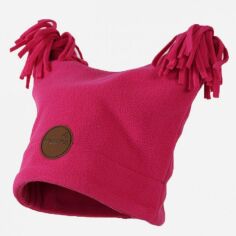 Акция на Дитяча демісезонна шапка з вушками на флісі для дівчинки Huppa William 80240000-60063 XS 43-45 см от Rozetka