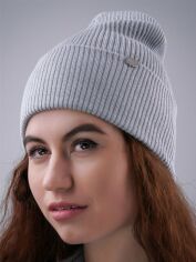 Акція на Шапка жіноча Malisa Рів'єра ML3856 54-58 Світло-сіра від Rozetka