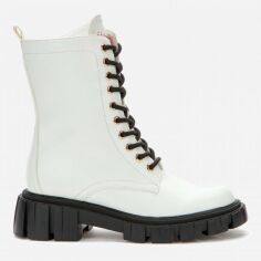 Акція на Жіночі зимові черевики високі Keddo 818229/08-01E 36 23.5 см Білі від Rozetka