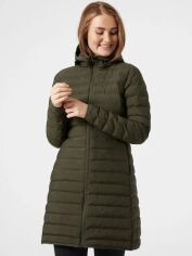 Акция на Куртка демісезонна з капюшоном жіноча Helly Hansen W Mono Material Insulator Coat 53506-431 S Зелена от Rozetka