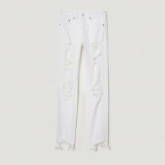 Акция на Джинси Skinny жіночі H&M 4130297abr W30 Білі от Rozetka