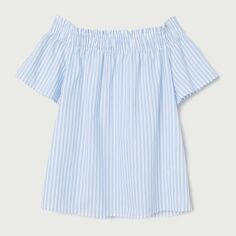 Акція на Топ жіночий H&M 6256738dlog 36 Білий з блакитним від Rozetka