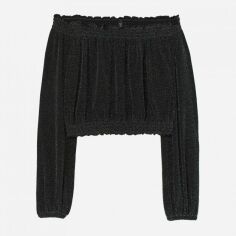 Акція на Топ жіночий H&M 7125478dlog XS Чорний зі сріблястим від Rozetka
