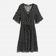 Акція на Сукня коротка літня жіноча H&M 6133807dlog 36 Чорна від Rozetka