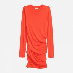 Акція на Сукня коротка жіноча H&M 5850946RP3 42 Темно-оранжева від Rozetka