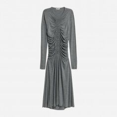 Акція на Сукня міді жіноча H&M 5939296dlog 38 Темно-сірий меланж від Rozetka