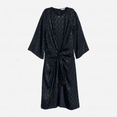 Акція на Сукня коротка жіноча H&M 6192617abr 34 Темно-синя від Rozetka