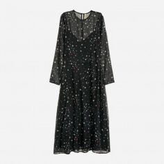 Акція на Сукня міді жіноча H&M 6194727dlog 36 Чорна від Rozetka