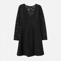 Акція на Сукня коротка жіноча H&M 6649298bar 38 Чорна від Rozetka