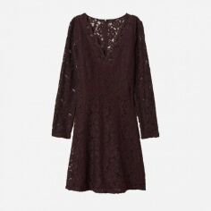 Акція на Сукня коротка жіноча H&M 6649298dlog 38 Сливова від Rozetka