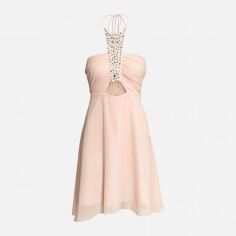 Акція на Сукня коротка літня жіноча H&M 5104585dlog 38 Пудра від Rozetka