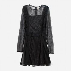 Акція на Сукня коротка жіноча H&M 5356606dlog 34 Чорна від Rozetka