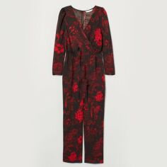 Акція на Комбінезон жіночий H&M 7960460abr 40 Чорний з червоним від Rozetka