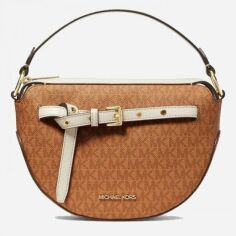 Акція на Сумка крос-боді жіноча шкіряна Michael Kors 781488874 Коричнева від Rozetka