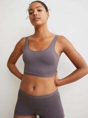 Акція на Спортивний топ для бігу жіночий H&M XAZ351571LLUG XL Сірий від Rozetka