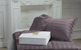 Акція на Наволочка MirSon Сатин Premium жаккард Peony 70х70 від Rozetka