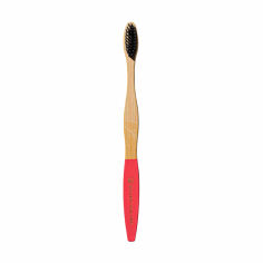 Акція на Бамбукова зубна щітка Spotlight Oral Care Bamboo Toothbrush Pink, 1 шт від Eva