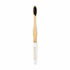Акція на Бамбукова зубна щітка Spotlight Oral Care Bamboo Toothbrush біла, 1 шт від Eva
