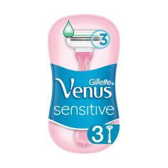 Акція на Одноразові станки для гоління Gillette Venus Sensitive жіночі, 3 шт від Eva