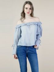 Акція на Блузка жіноча Colin's CL1033536BLE XS Синя від Rozetka