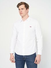 Акція на Сорочка бавовняна чоловіча Levi's Ls Battery Hm Shirt Slim White 86625-0002 XL від Rozetka