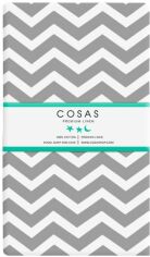 Акція на простирадло на резинці Cosas Zig Grey 90x200x20 від Rozetka