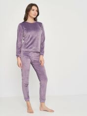 Акція на Піжама (світшот + штани) жіноча утеплена BARWA garments 0285/289 M Лілова від Rozetka