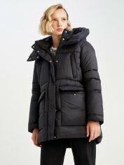 Акция на Куртка зимова жіноча DeFacto X5524AZ S Black от Rozetka