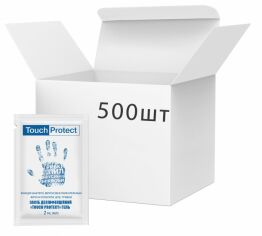Акция на Упаковка антисептика Touch Protect гель для рук у саше 2 мл x 500 шт. от Rozetka