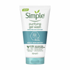 Акція на Очищувальний гель для вмивання Simple Daily Skin Detox Purifying Face Wash, 150 мл від Eva