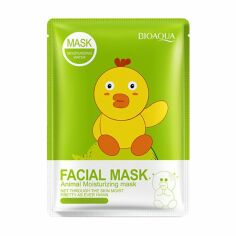 Акція на Тканинна маска для обличчя Bioaqua Facial Mask Animal Moisturizing з есенцією колагену й граната, 30 г від Eva
