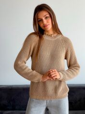 Акция на Джемпер жіночий ARTKNIT Cotton 3 L/XL Бежевий от Rozetka