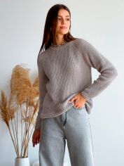 Акция на Джемпер жіночий ARTKNIT Cotton 6 L/XL Льняний от Rozetka