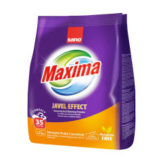 Акція на Пральний порошок Sano Maxima Javel Effect, 35 циклів прання, 1.25 кг від Eva