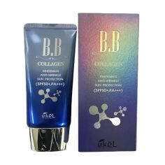 Акція на ВВ-крем для обличчя Ekel Collagen BB Cream SPF 50+/PA+++ з екстрактом колагену, 50 мл від Eva