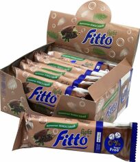 Акція на Упаковка батончиків кокосових Fitto Light з какао в шоколадній глазурі 40 г х 12 шт. від Rozetka