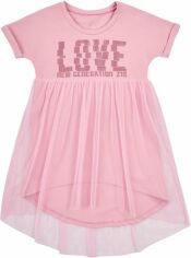 Акция на Дитяча літня фатинова сукня для дівчинки UA16 15СК114-5 (2-344) 134 см Рожева от Rozetka