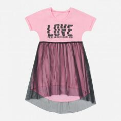 Акция на Підліткова літня фатинова сукня для дівчинки UA16 15СК114-6 (2-344) 158 см Рожева от Rozetka