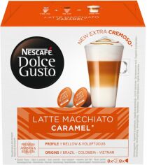Акция на Кава в капсулах NESCAFE Dolce Gusto Latte Macchiato Caramel 16 шт 145.6 г от Rozetka