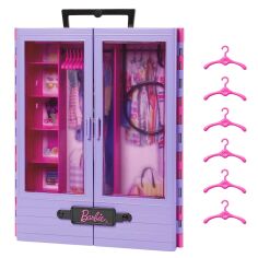 Акція на Ігровий набір Barbie Бузкова шафа для одягу (HJL65) від Будинок іграшок