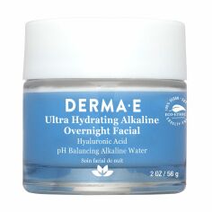 Акція на Нічний ультразволожувальний лужний засіб для обличчя Derma E Ultra Hydrating Alkaline Overnight Facial, 56 г від Eva
