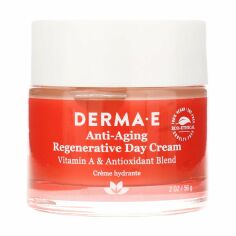 Акція на Денний антивіковий крем для обличчя Derma E Anti-Wrinkle Anti-Aging Regenerative Day Cream з вітаміном А та антиоксидантами, 56 г від Eva