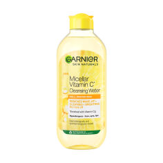Акція на Міцелярна вода Garnier Skin Naturals Vitamin C Micellar Cleansing Water з вітаміном С, для тьмяної шкіри обличчя з ефектом сяйва, 400 мл від Eva