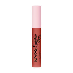 Акція на Рідка матова помада для губ NYX Professional Makeup Lip Lingerie XXL Matte Liquid Lipstick 06 Peach Flirt, 4 мл від Eva