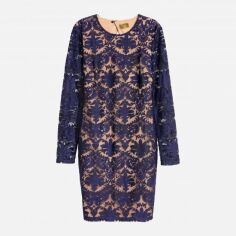 Акція на Плаття коротке осіннє жіноче H&M XAZ089839EEJU 34 Синє з бежевим від Rozetka
