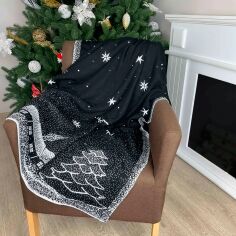 Акція на Плед акриловый Black night Прованс 130х170 см від Podushka