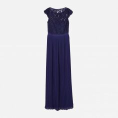 Акція на Плаття довге літнє жіноче H&M XAZ126659HHWJ 32 Темно-синє від Rozetka