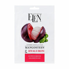 Акция на Тканинна маска для обличчя Elen Cosmetics Mangosteen & Hyaluronic Acid, 25 мл от Eva