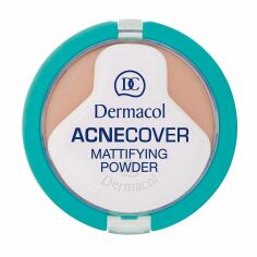 Акція на Матувальна компактна пудра для обличчя Dermacol Acnecover Mattifying Powder для проблемної шкіри, 02 Shell, 11 г від Eva