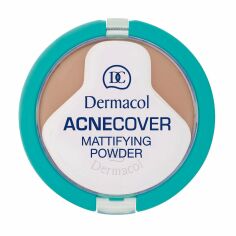 Акція на Матувальна компактна пудра для обличчя Dermacol Acnecover Mattifying Powder для проблемної шкіри, 04 Honey, 11 г від Eva